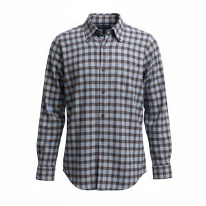 Grant Thomas flannel blue and brown size Large